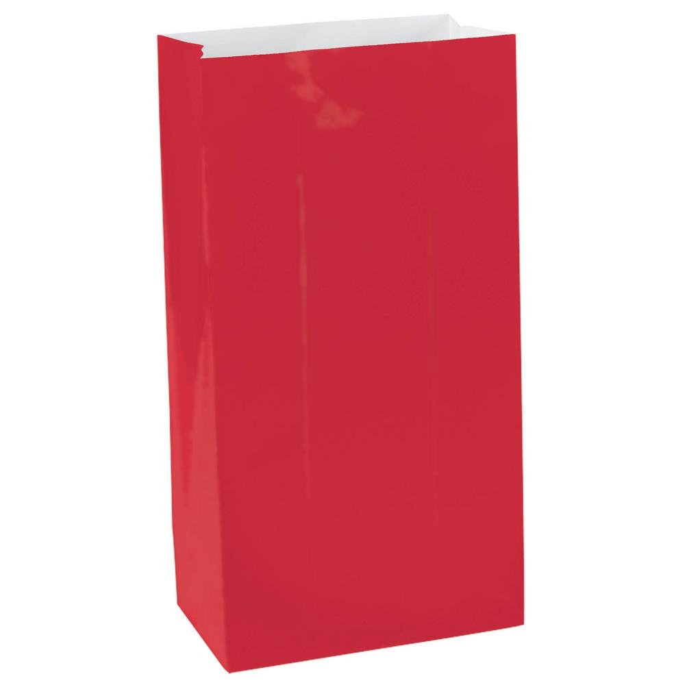 Amscan 6 5 In X 3in Le Red Mini Paper Bags 12 Count 9 Pack