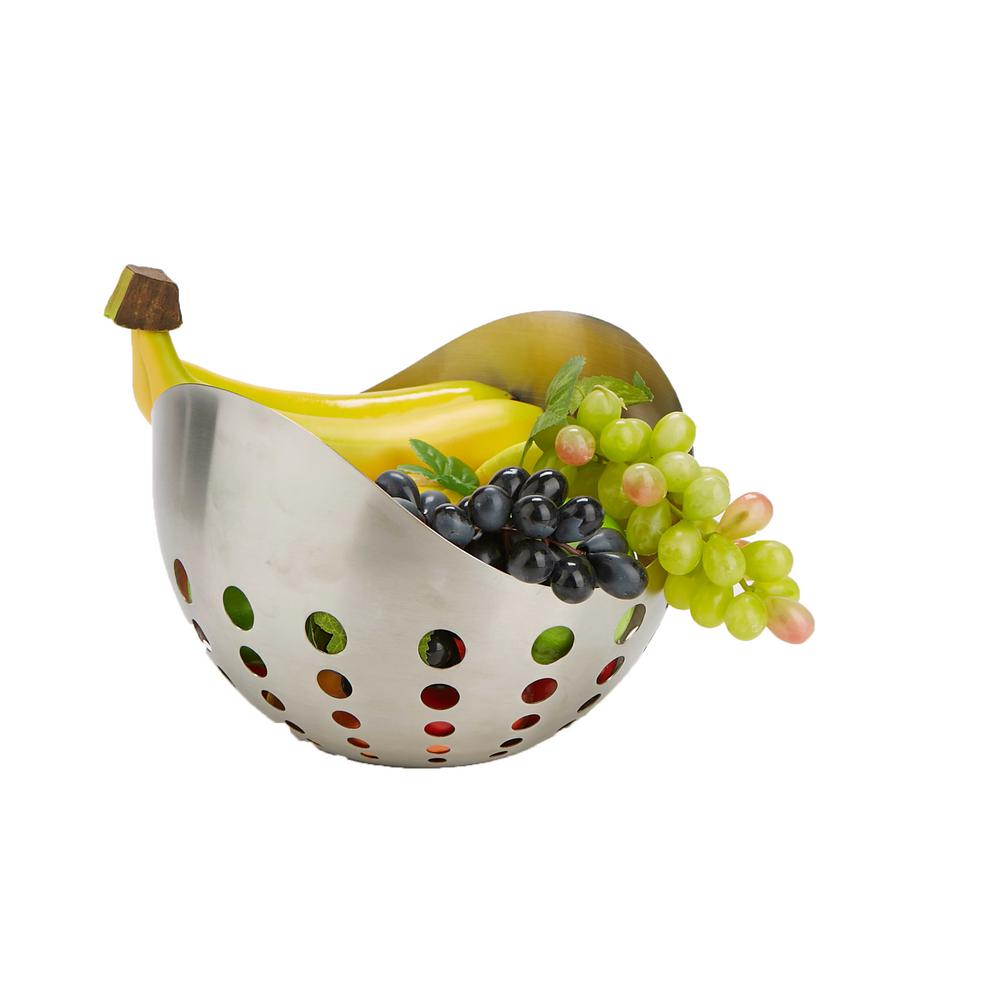 Mind Reader Stainless Steel Fruit And Vegetable Basket Holebask Sil Stainless Steel Fruit And Vegetable Basket