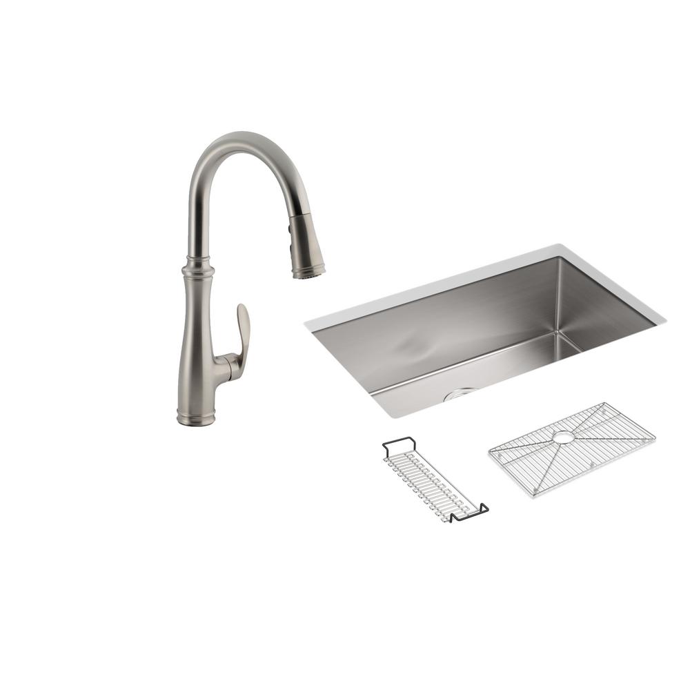 Kohler Strive All In One Undermount Stainless Steel 29 Single Kohler Strive All In One Undermount Stainless Steel 29 Single Bowl Kitchen