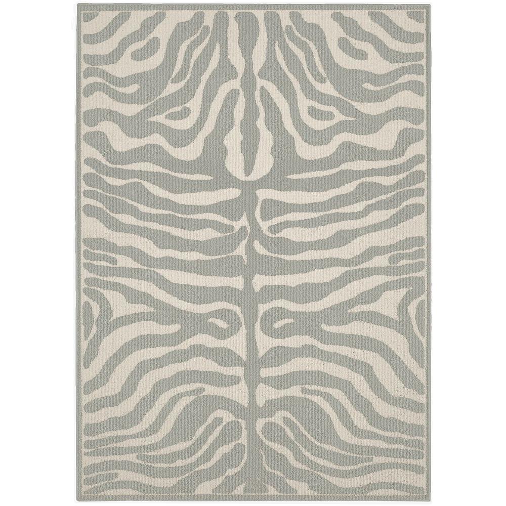 Garland Rug Safari Silver Ivory 5 Ft X 7 Area