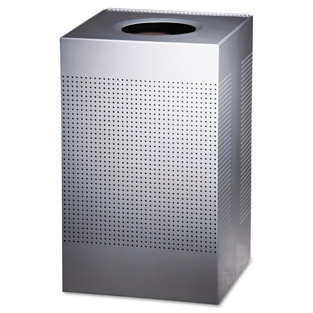 Rubbermaid Commercial Products Silhouette 29 Gal. Silver Square Open