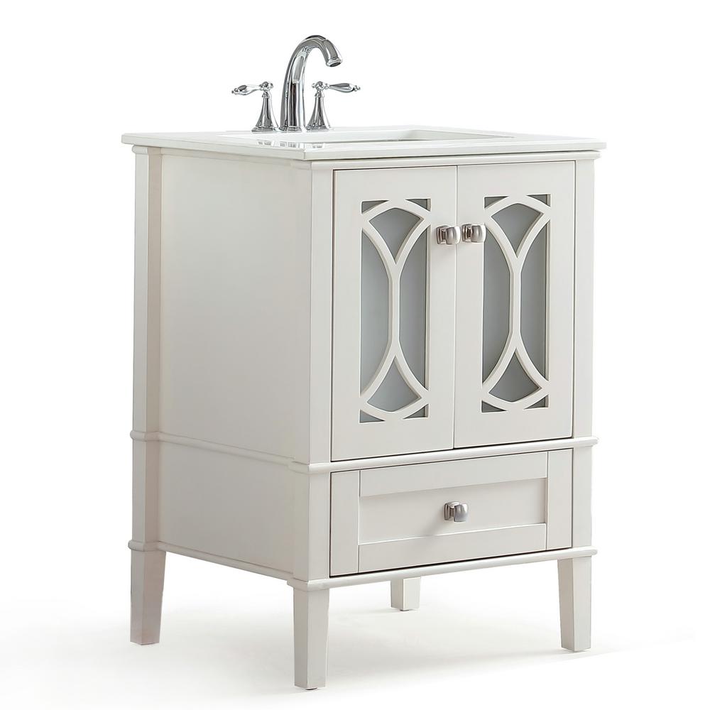 Off White Bathroom Vanities Bath The Home Depot Paige