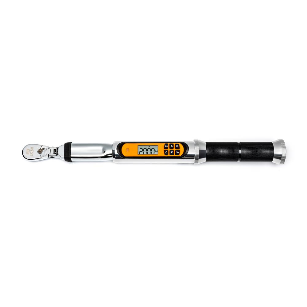 GearWrench 1/4 in. 120XP Flex Head Electronic Torque Wrench with Angle