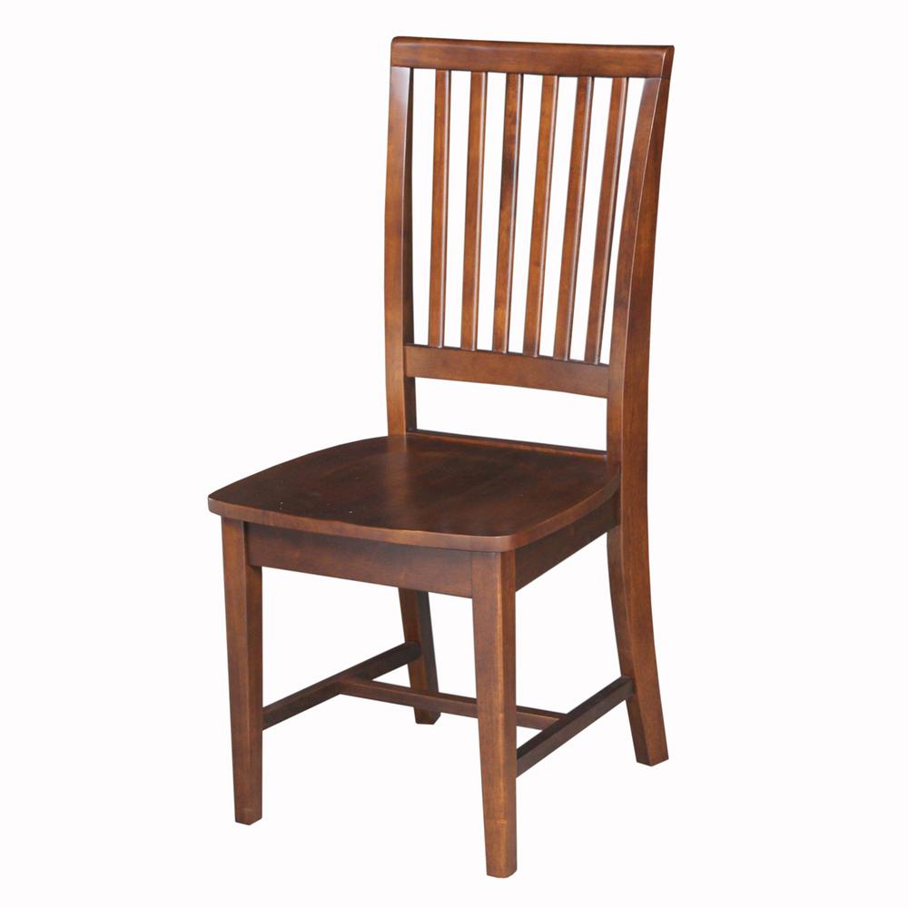 International Concepts Espresso Wood Mission Dining Chair (Set of 2