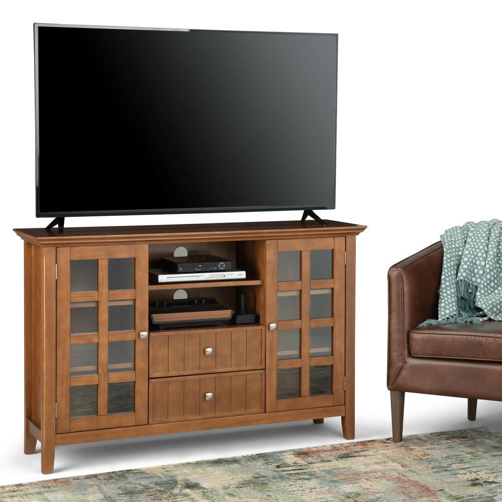 Brooklyn Max Brunswick Solid Wood 53 Inch Wide Rustic Tv