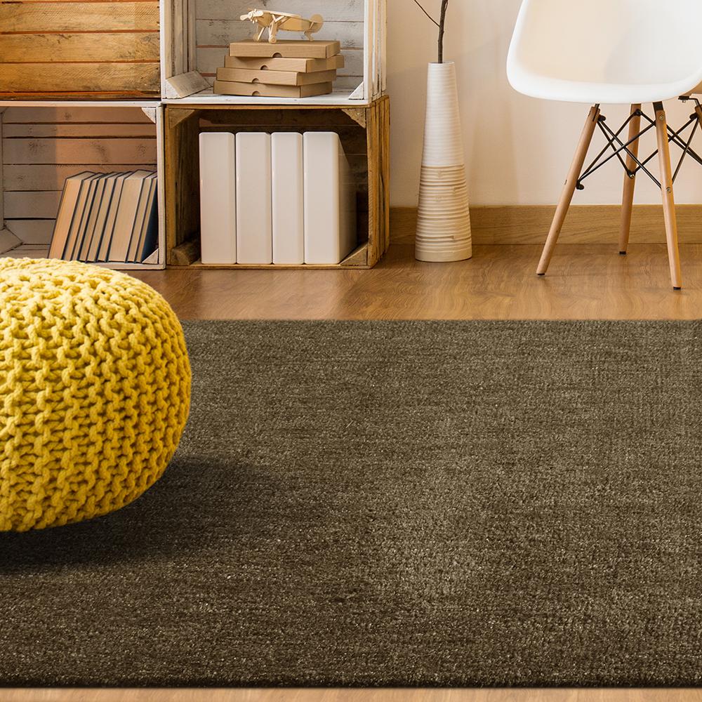 Lanart Fleece Brown 6 Ft X 9 Area Rug Fleece6x9 The Home Depot Lanart Fleece Brown 6 Ft X 9 Area Rug
