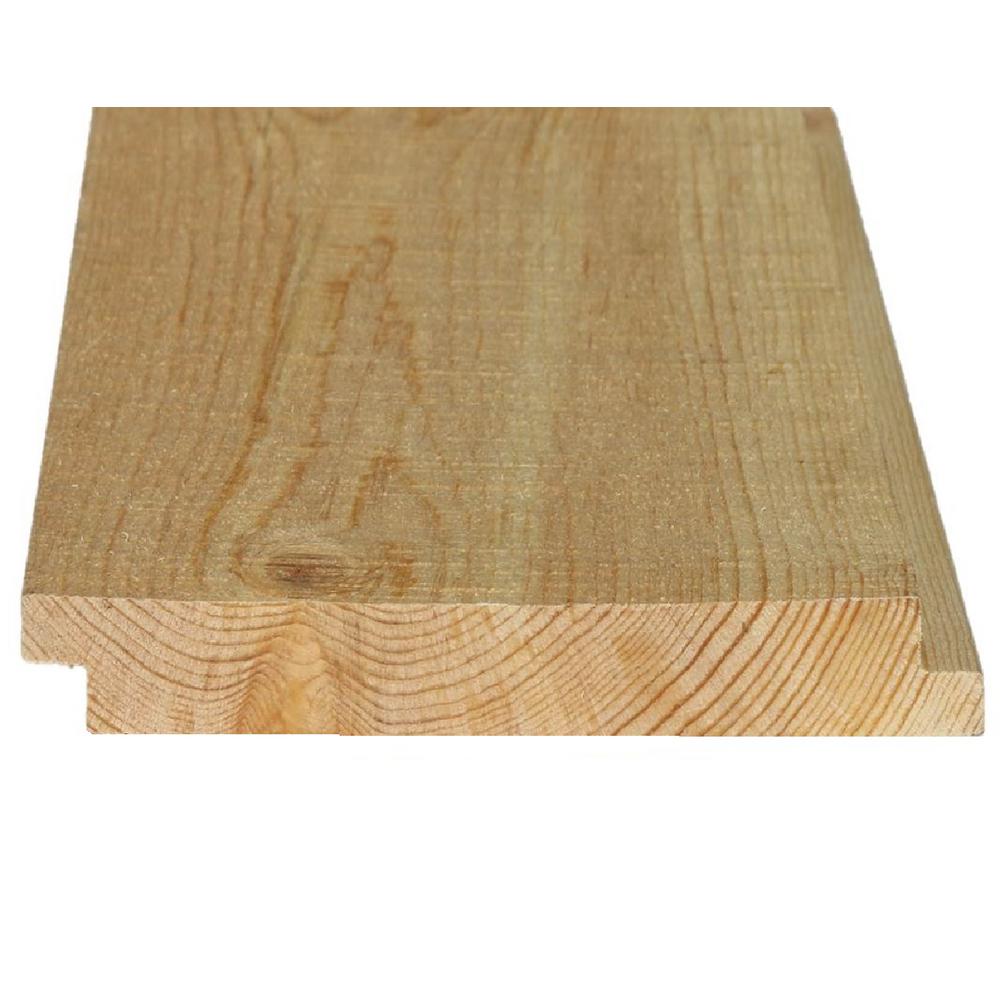 1 in. x 6 in. x 8 ft. 2 and Better Resawn Shiplap Pine Paneling Board