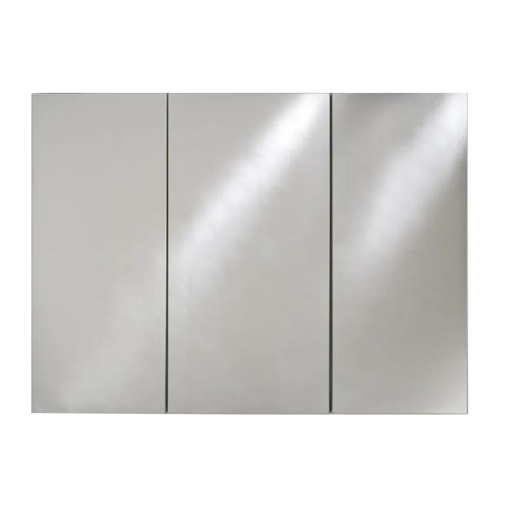 Afina Broadway 48 in. W x 30 in. H Recessed Triple Door Medicine with Polished Edge
