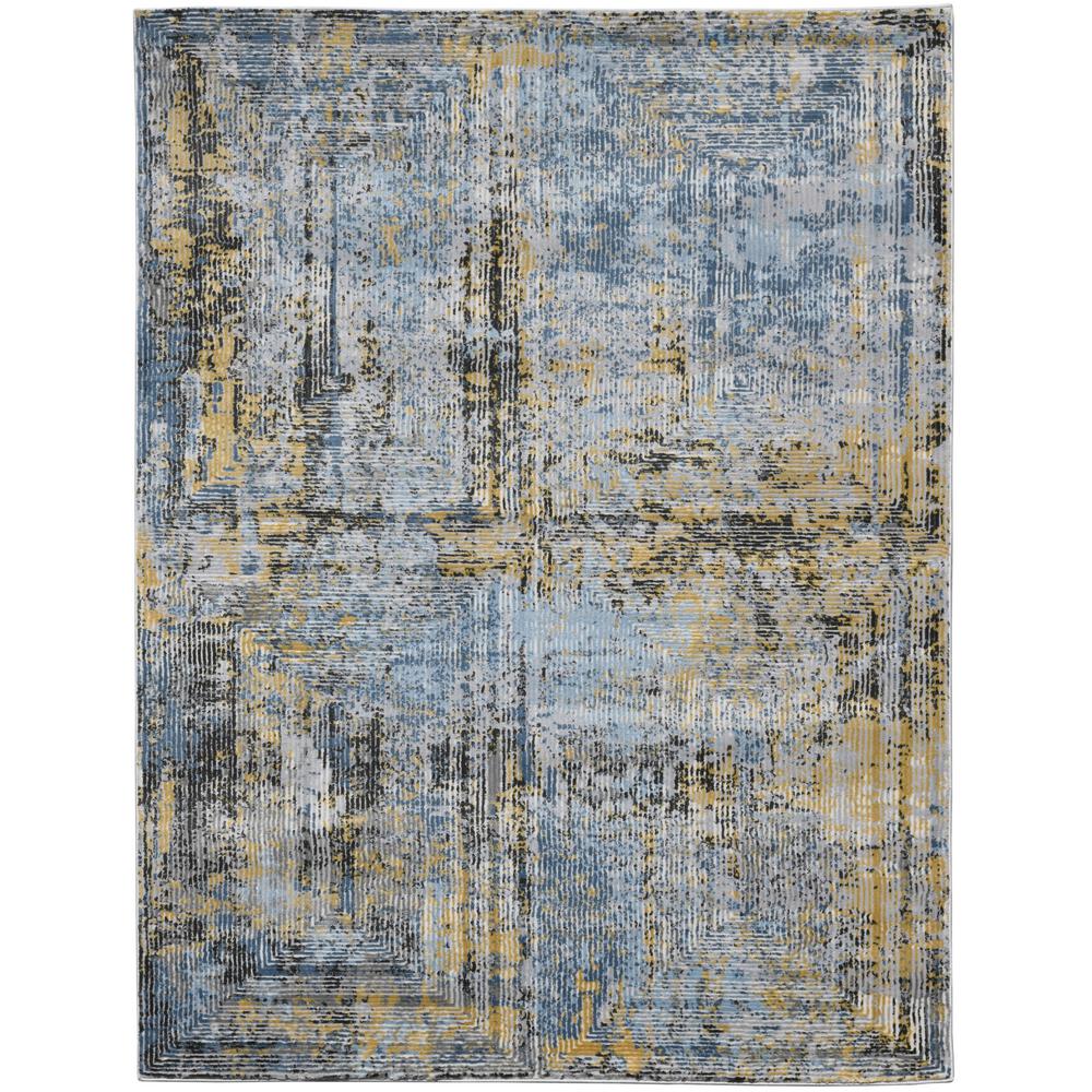 Amer Rugs Cairo Gold/Gray/Blue 9 ft. 2 in. x 12 ft. 2 in. Contemporary ...