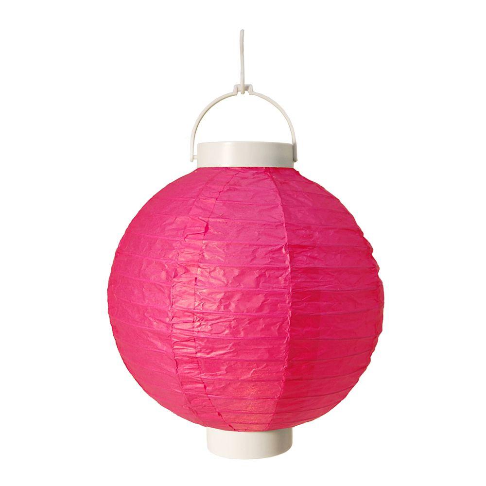 Lumabase Battery Operated Paper Lantern In Fuchsia 3 Count 79103 Lumabase Battery Operated Paper Lantern In Fuchsia 3 Count