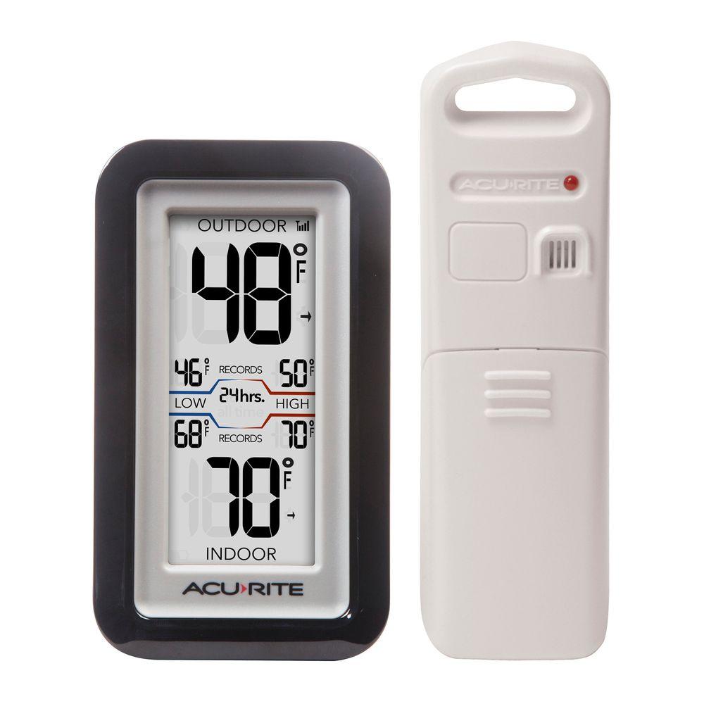 AcuRite Digital Thermometer with Indoor/Outdoor ...
