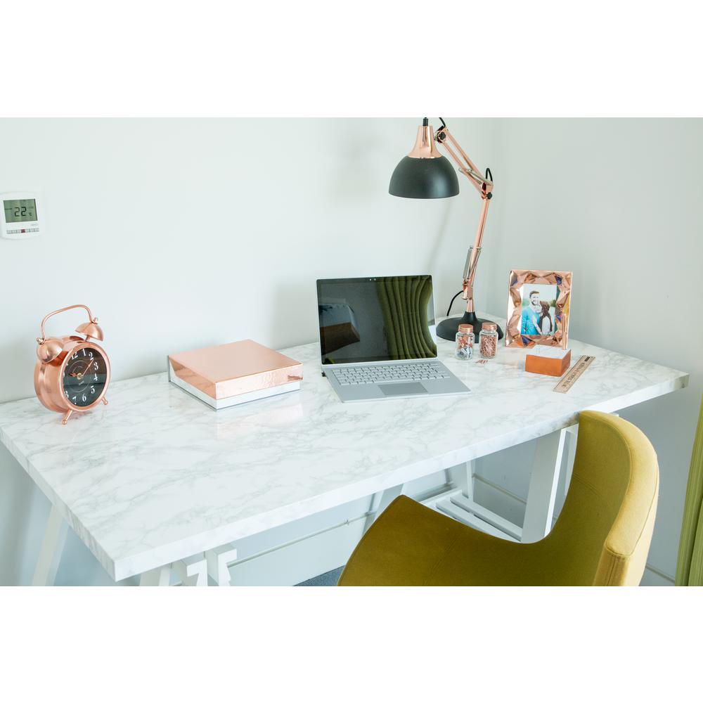 D C Fix 26 In X 78 In Marble Grey Self Adhesive Vinyl Film For