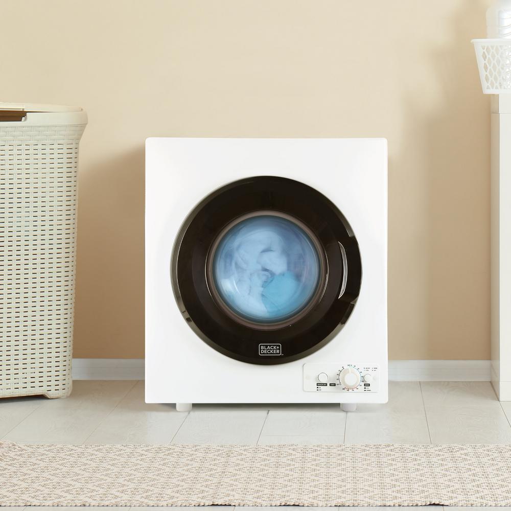 BLACK+DECKER 3.5 cu. ft. Capacity White Electric Dryer-BCED37 - The ...