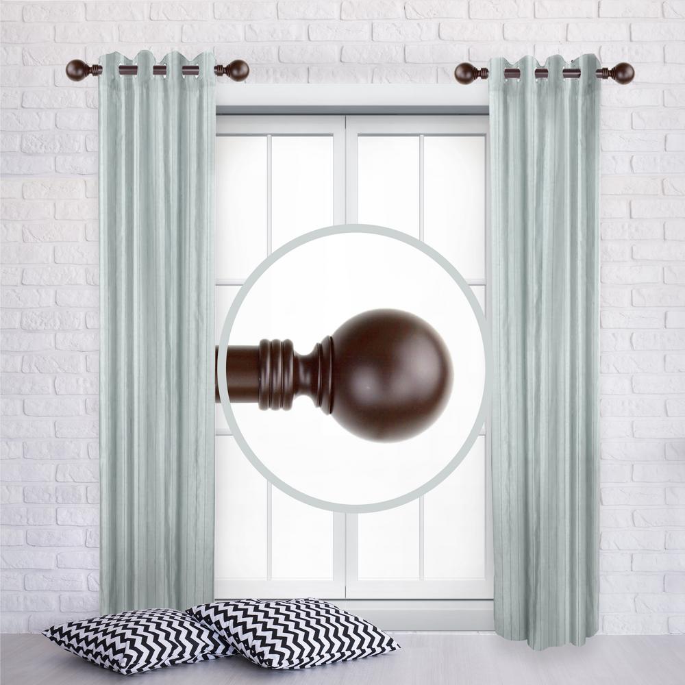 Rod Desyne Globe 12 in. 20 in. L Adjustable 1 in. Dia Single Side Window Curtain Rod in