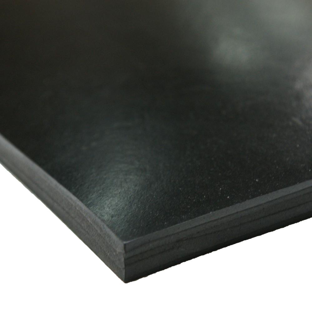 Rubber-Cal EPDM Rubber Sheet - 1/2 in. T x 4 in. W x 36 in. L - Black ...