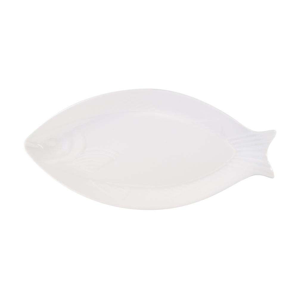 Maxwell & Williams 41 x 19.5 cm White Porcelain Basics Fish Platter
