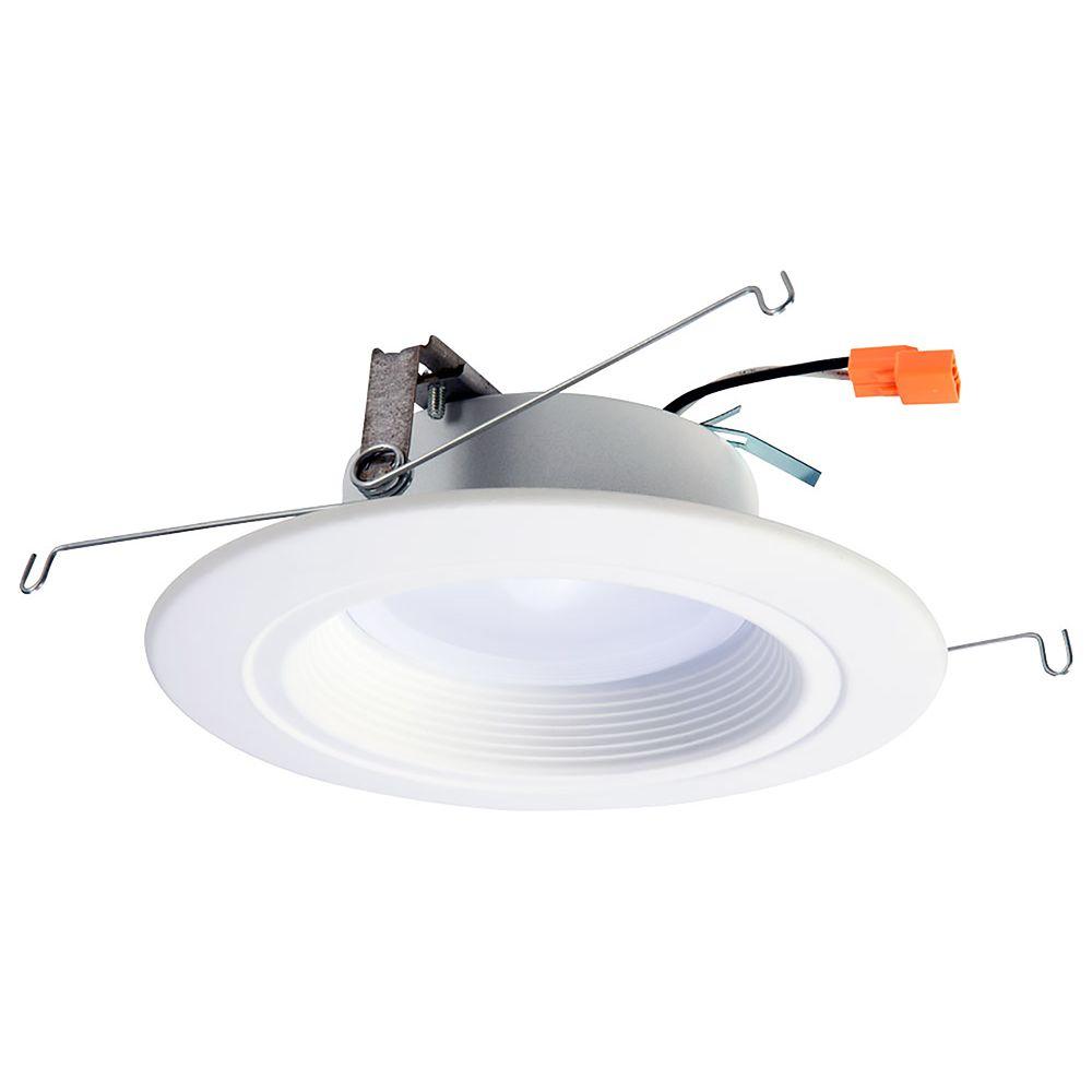 Halo RL 4 in. White Integrated LED Recessed Ceiling Light Fixture ...