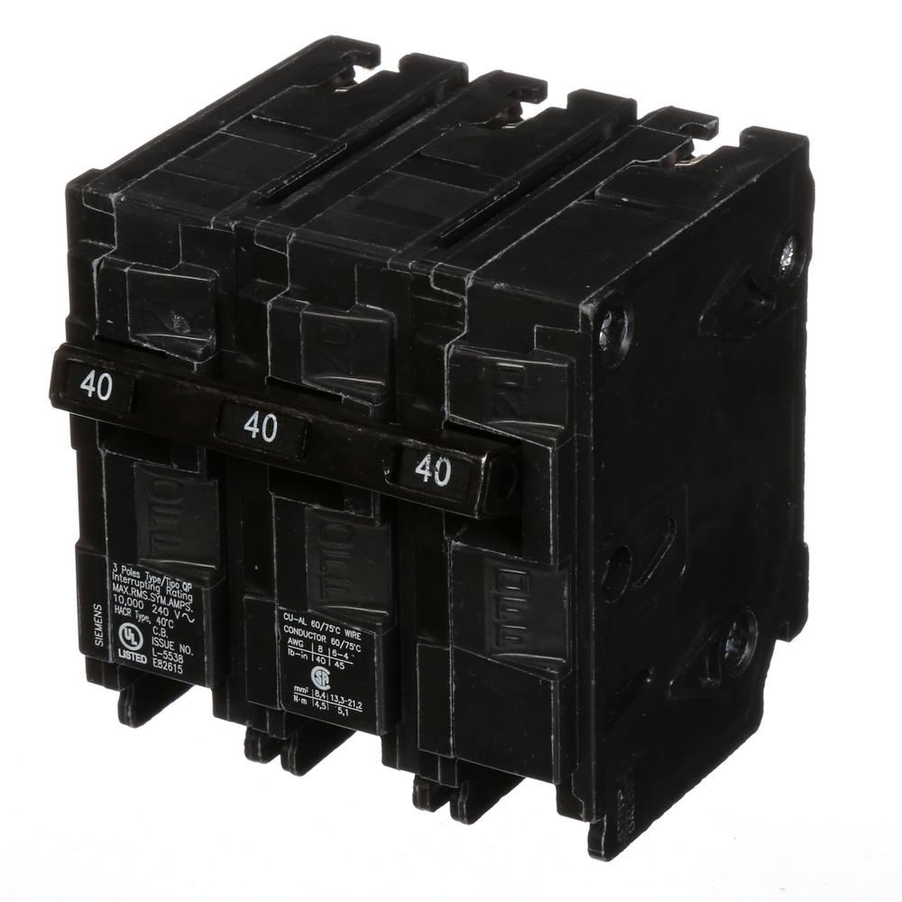 Q340 Molded Case 40A 240V Circuit Breaker 3Pole Q Series QP Circuit Breaker