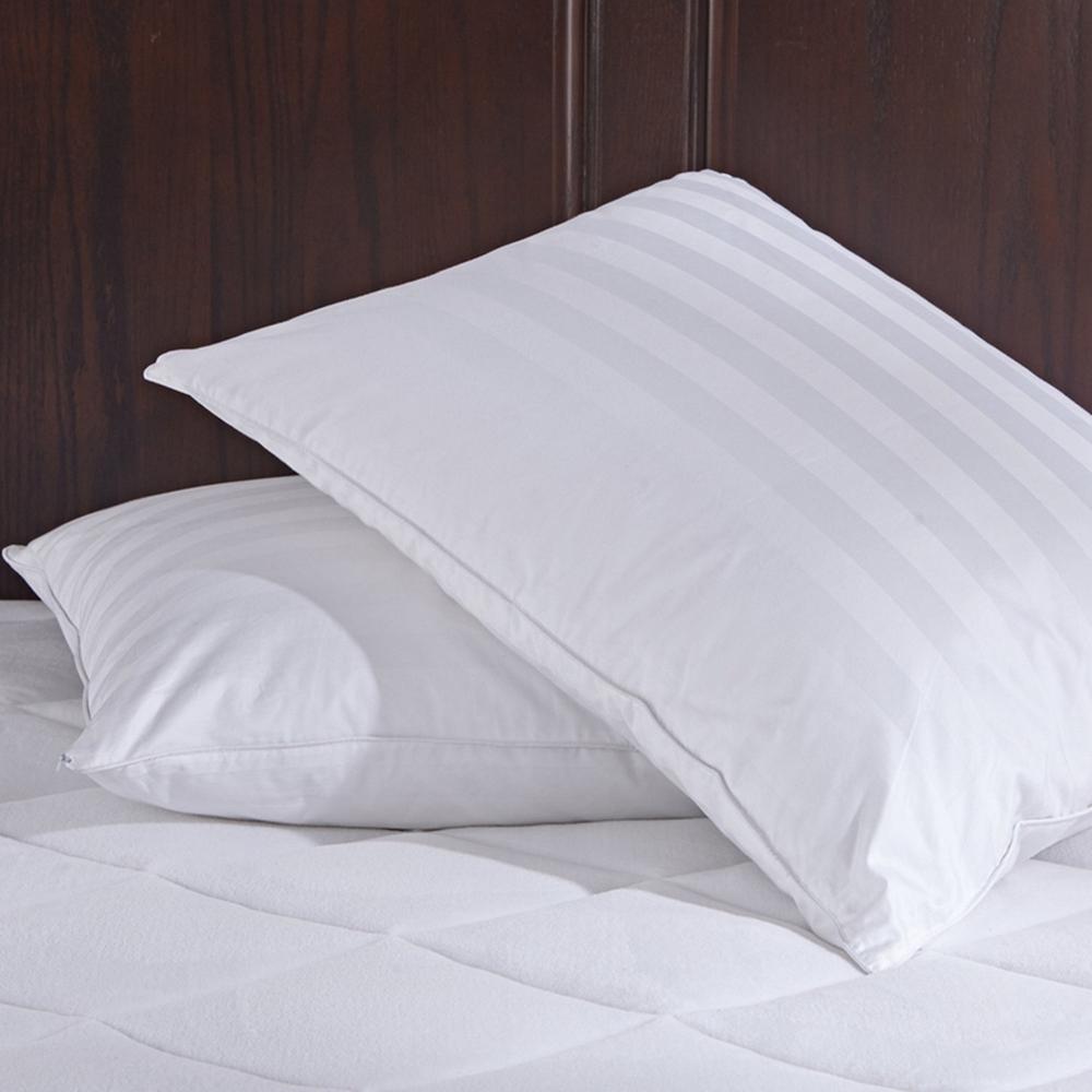 Pure Down Puredown White Goose Jumbo Pillows With Pillow Pure Down Puredown White Goose Jumbo Pillows With Pillow Protectors In Standard Queen