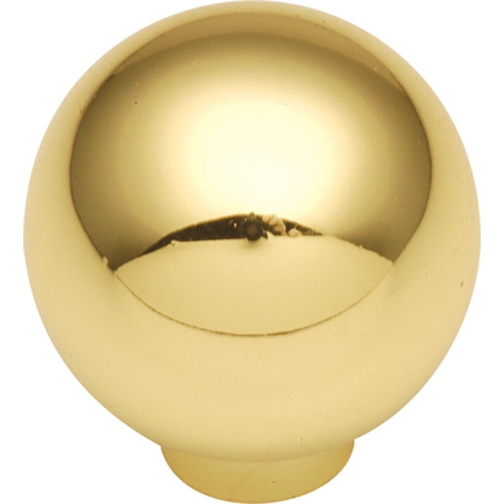 Hickory Hardware Eclectic 11/4 in. Polished Brass KnobP3073