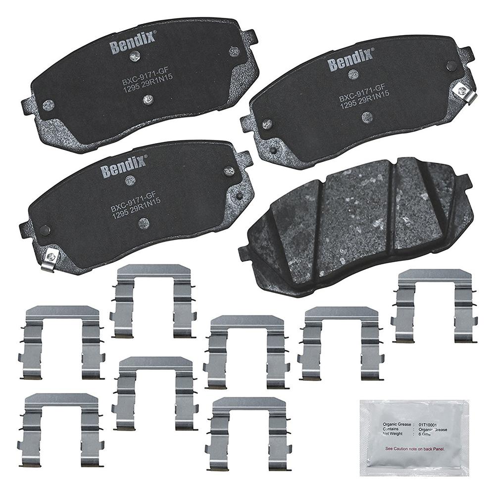 Wagner ThermoQuiet PD1296 Ceramic Disc Pad Set With Installation Hardware Rear