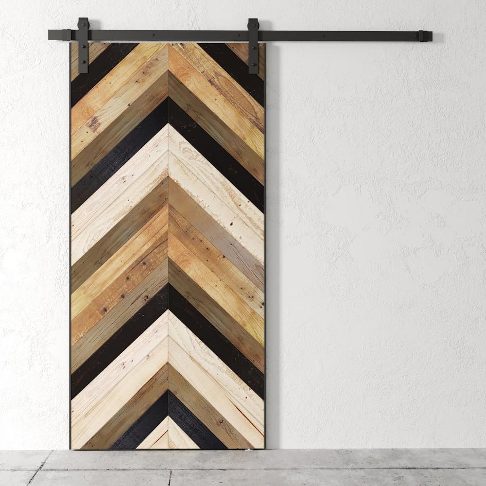 Urban Woodcraft 40 In X 83 In Tours Reclaimed Wood Barn Door