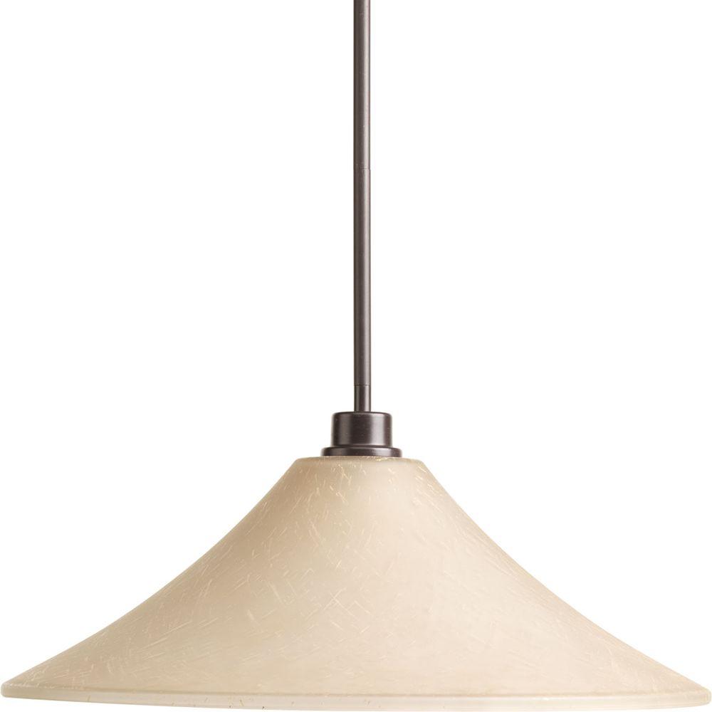 Standard Progress Lighting Clearance Pendant Lights Bravo Collection 1 Light Antique Bronze Pendant