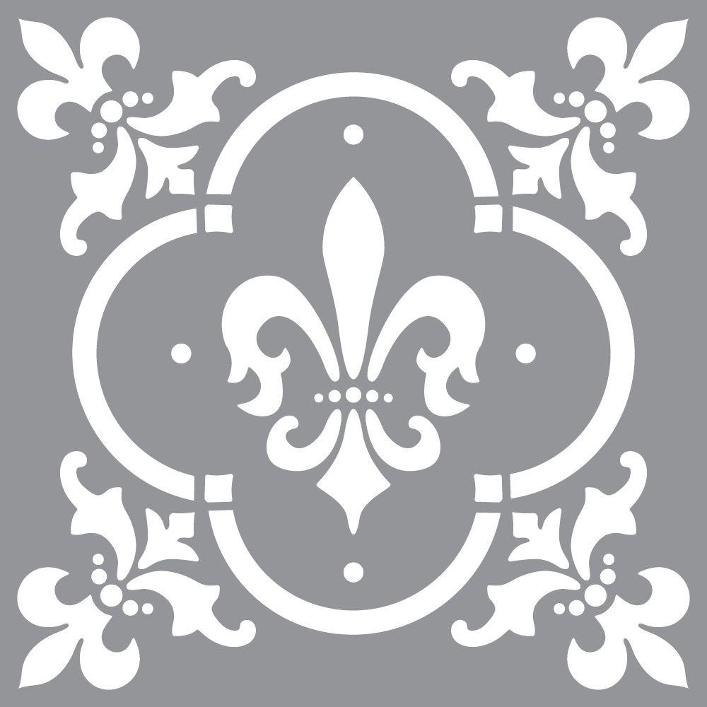 DecoArt Americana Decor Fleur De Lis Tile Stencil ADS04 K The Home Depot