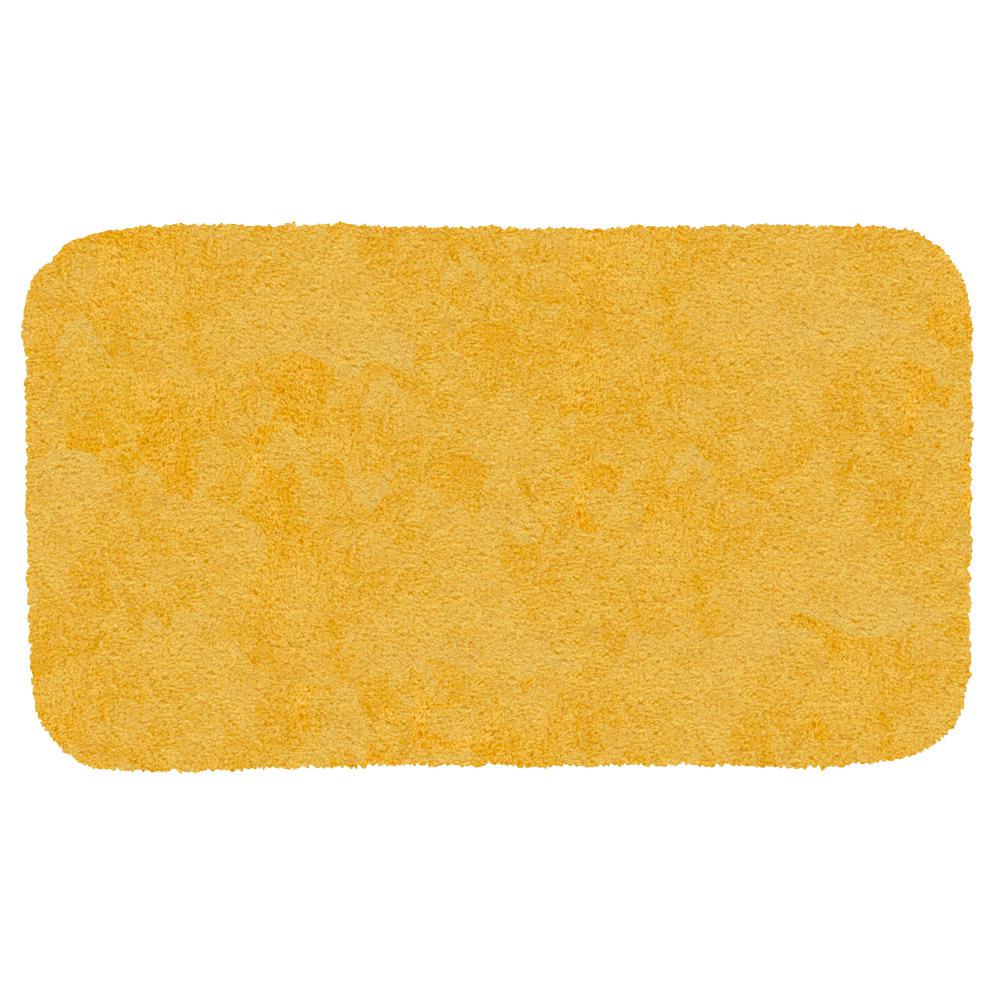 yellow bath mat