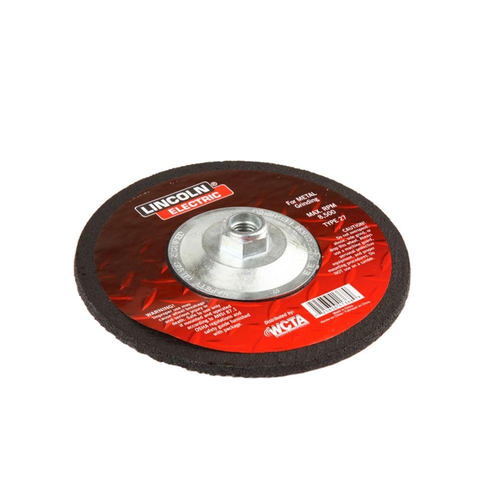 Lincoln Electric 11/2 in. x 1 in. Black Aluminum Oxide Grinding Wheel