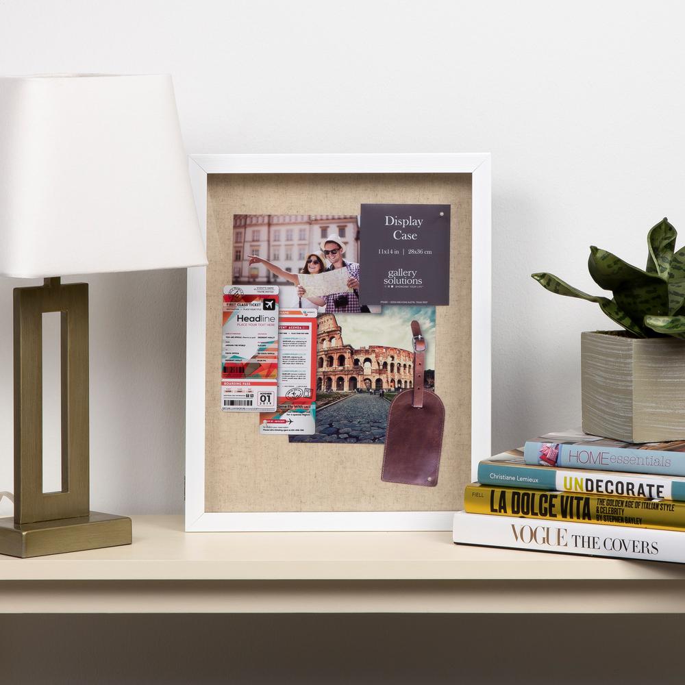 Pinnacle 11 In X 14 White Shadow Box Picture Frame 18fp1846e White Shadow Box Picture Frame