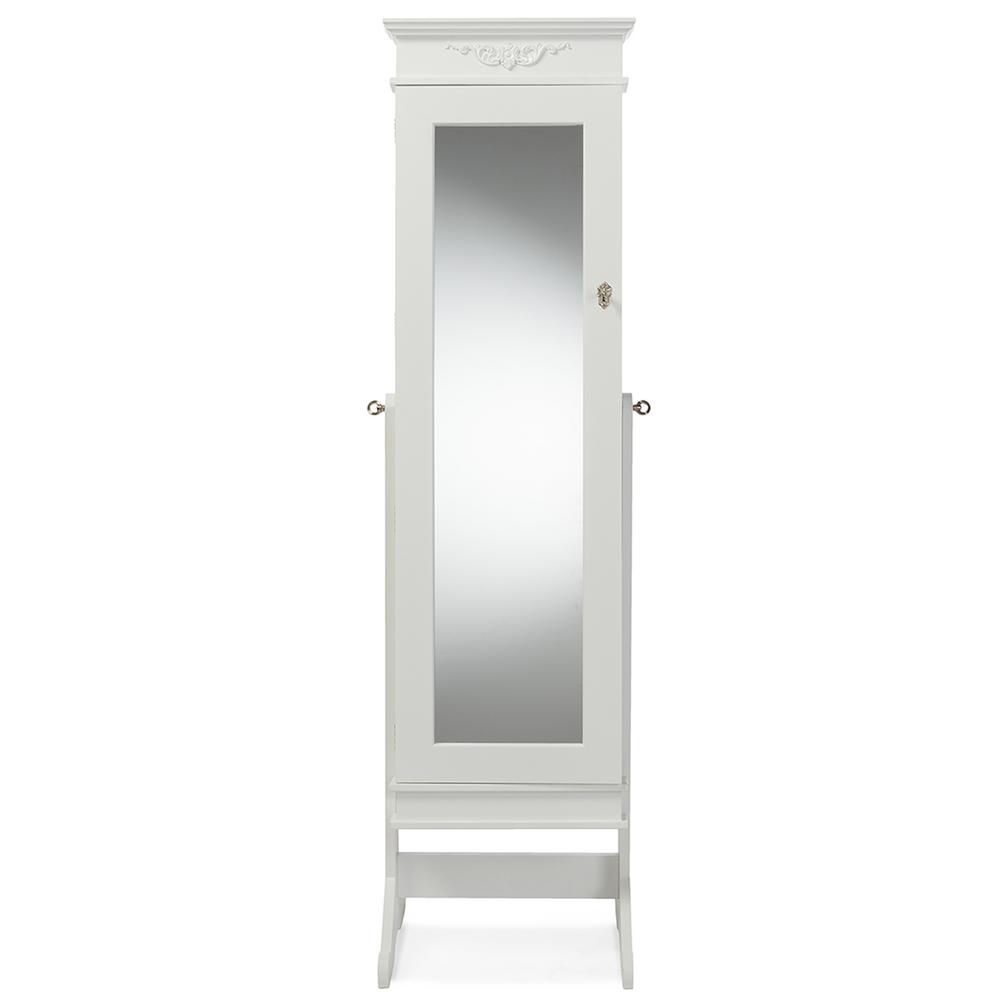 Baxton Studio Bimini White Wood Jewelry Armoire 28862 6557 Hd