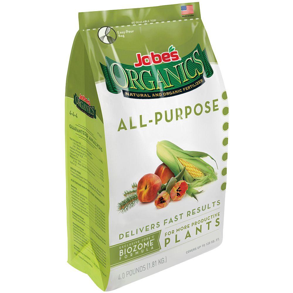 Jobe’s Organics 4 lb. Organic All Purpose Plant Food Fertilizer with