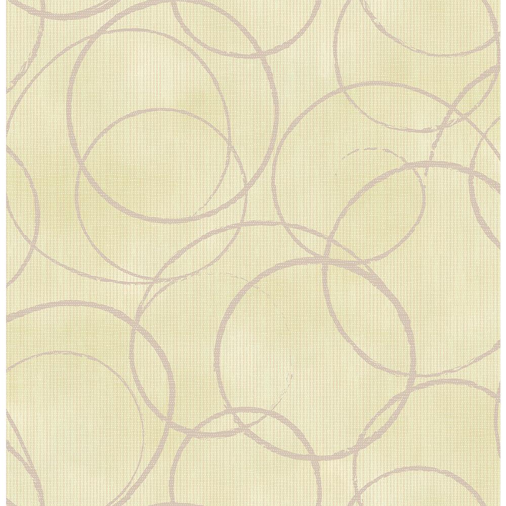 Brewster Ripple Sand Circle Geometric Wallpaper Sample 2662