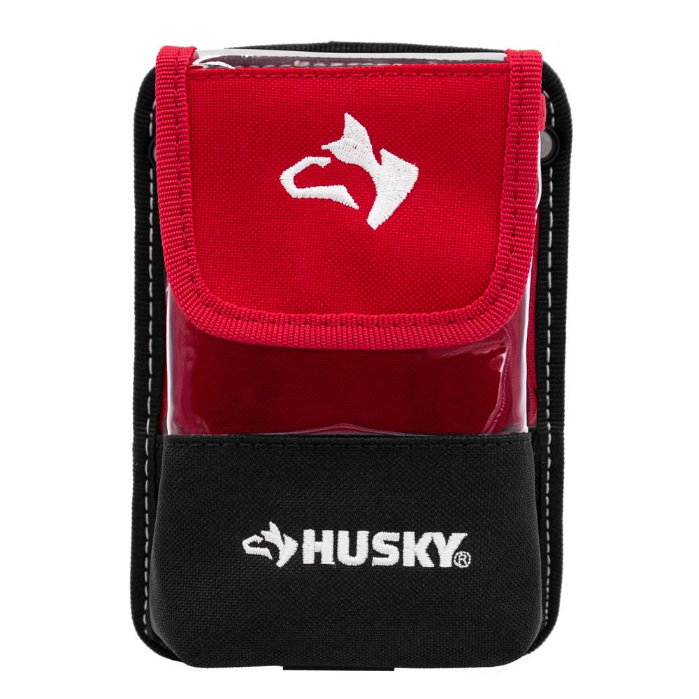 Husky 5 in. Storage Bag Pouch with Protective Flap in ClearHD50700TH The Home Depot
