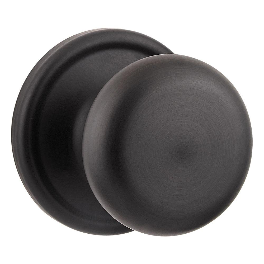 Kwikset Hancock Iron Black Passage Knob-ZZ720H 514 6AL RCS - The Home Depot