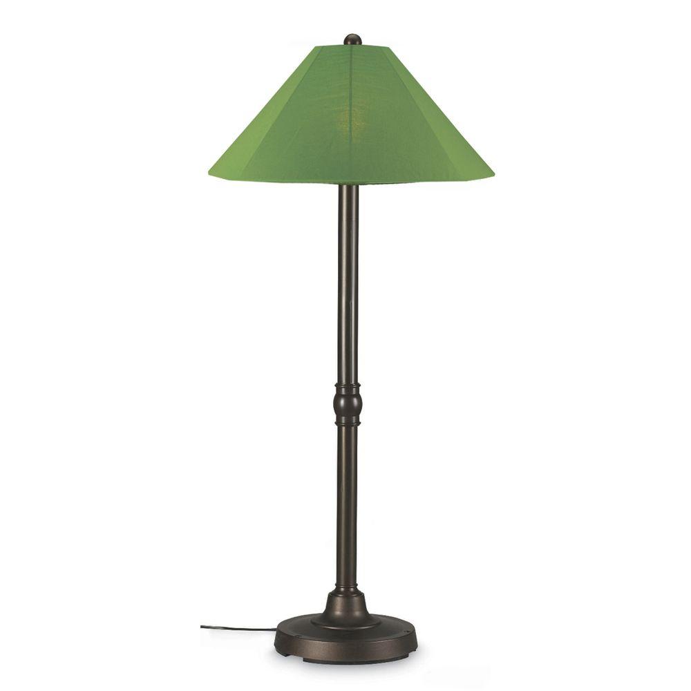 Waterproof Outdoor Lamps Lighting The Home Depot Outdoor Bronze Floor Lamp With Palm Shade