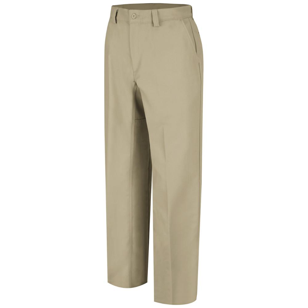 UPC 635062454197 product image for Men's 40 in. x 34 in. Khaki (Green) Plain Front Work Pant | upcitemdb.com