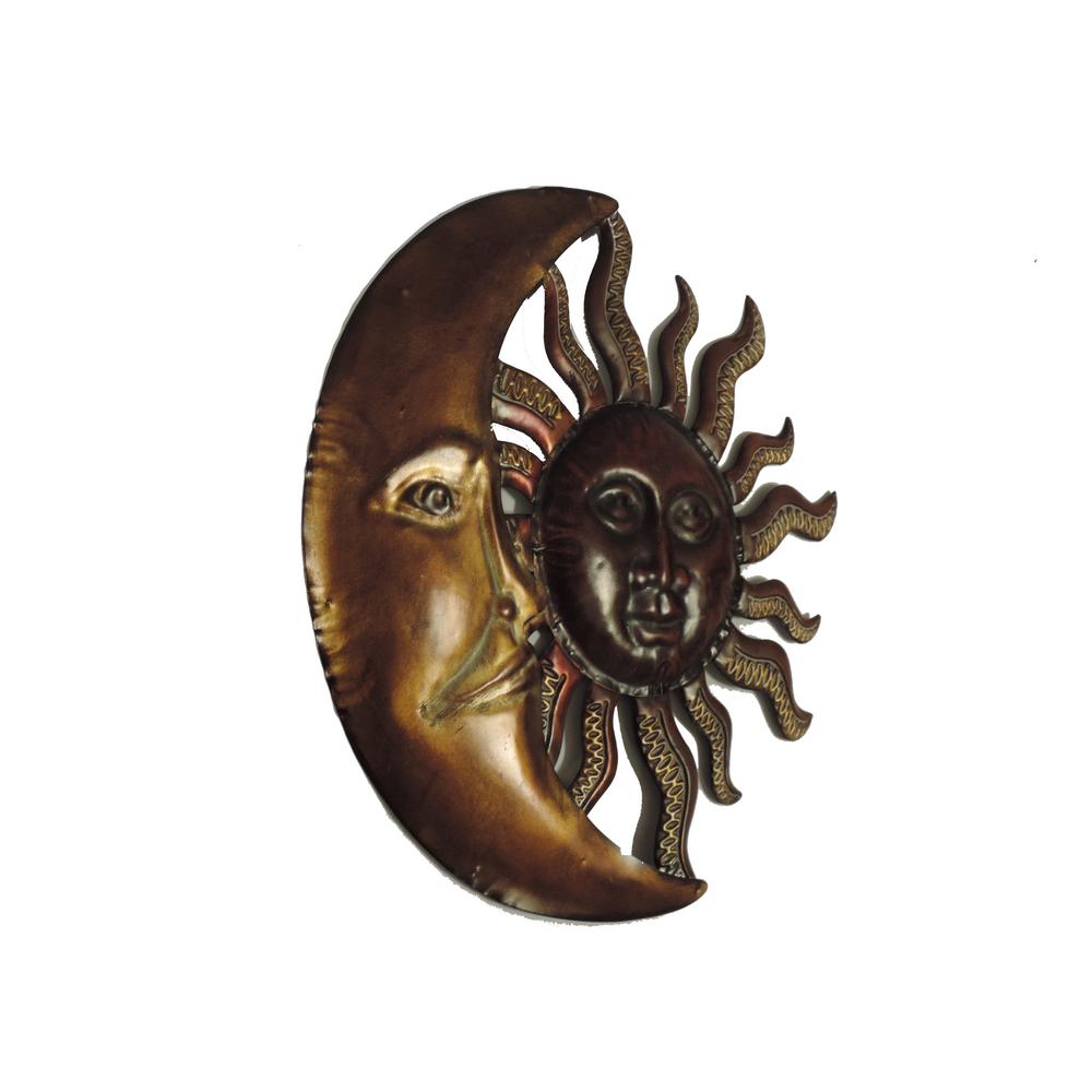 Benzara Sun Moon Bronze And Red Metal Well Designed Wall Decor Bm05394 The Home Depot - Copper Sun Moon Wall Art Benzara Sun Moon Bronze And Red Metal Well Designed Wall Decor Bm05394 The Home Depot - Copper Sun Moon Wall Art
