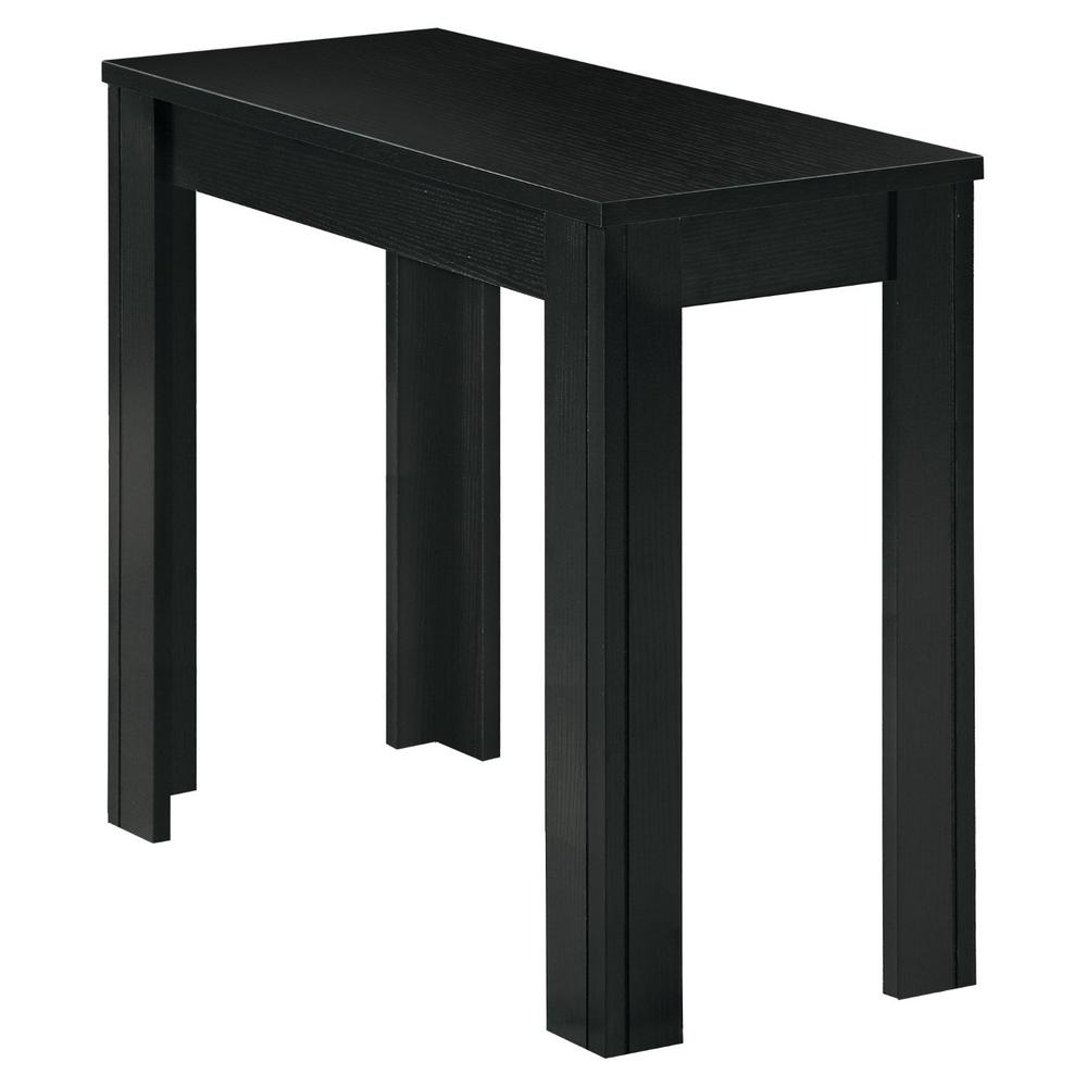 Jasmine 21 5 In Black Particle Board Laminate And Mdf Accent Table The Contemporary Style Of This Computer Desk Makes It A Sleek And Functional Addition To Your Home For Office Or Bedroom Simple Design