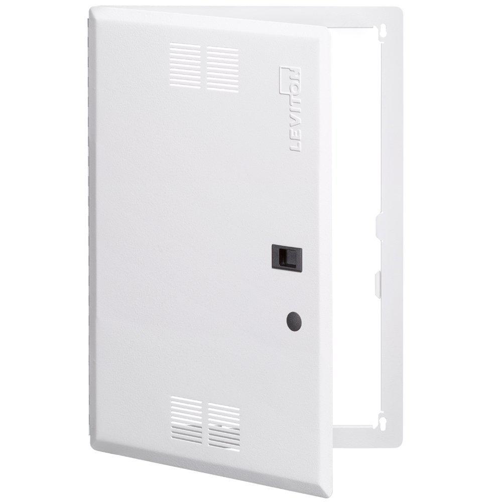 Leviton 21 In Premium Vented Hinged Door White For Use With 21