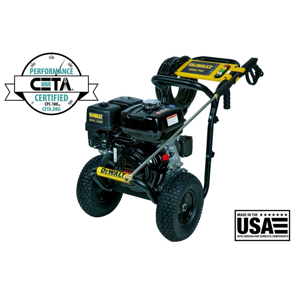 DeWalt DXPW4035 4000 PSI at 3.5 GPM Honda GX270 OHV Gasoline Pressure Washer