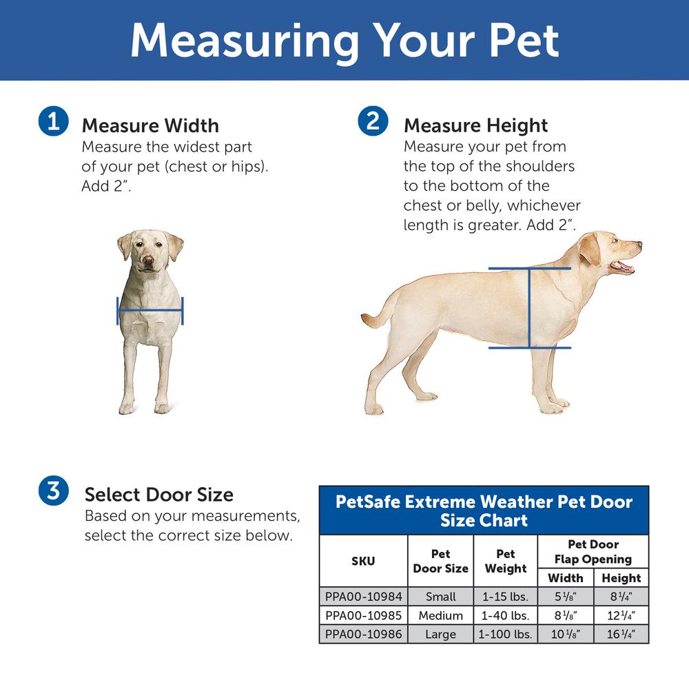 Petsafe 5 1 8 In X 8 1 4 In Small Extreme Weather Pet Door Ppa00
