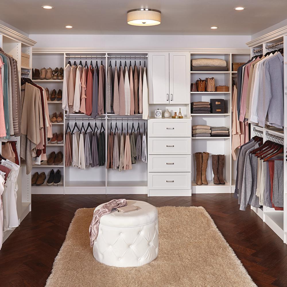 The Home Depot Installed Walk In Wood Closet Organization System 