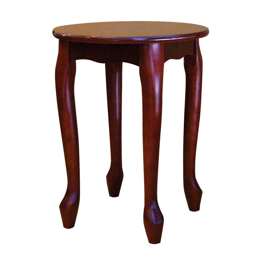 Cherry End Table JW 182S The Home Depot   Cherry Finish End Tables Jw 182s 64 1000 