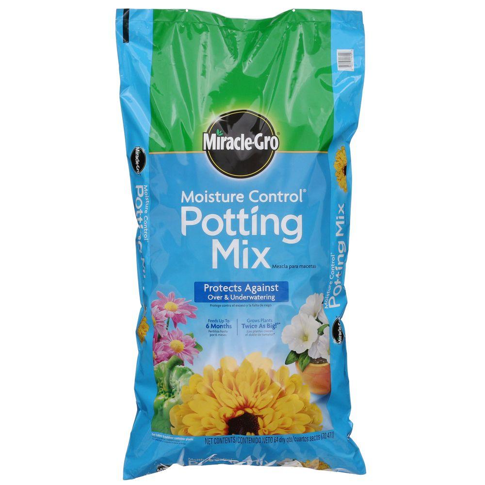 MiracleGro 64 qt. Moisture Control Potting Mix75561430 The Home Depot