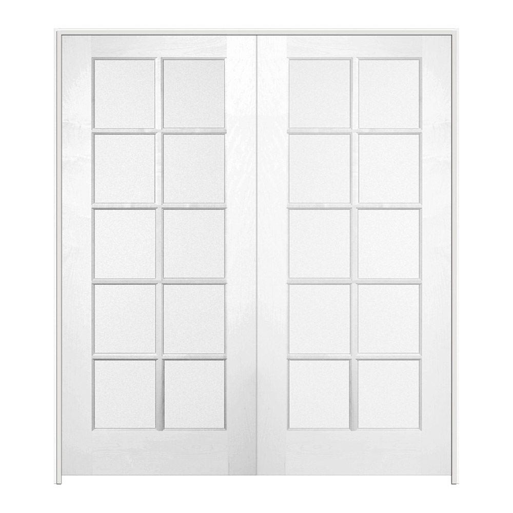 JELD WEN 48 In X 80 In 6 Panel Colonist Primed Textured Molded