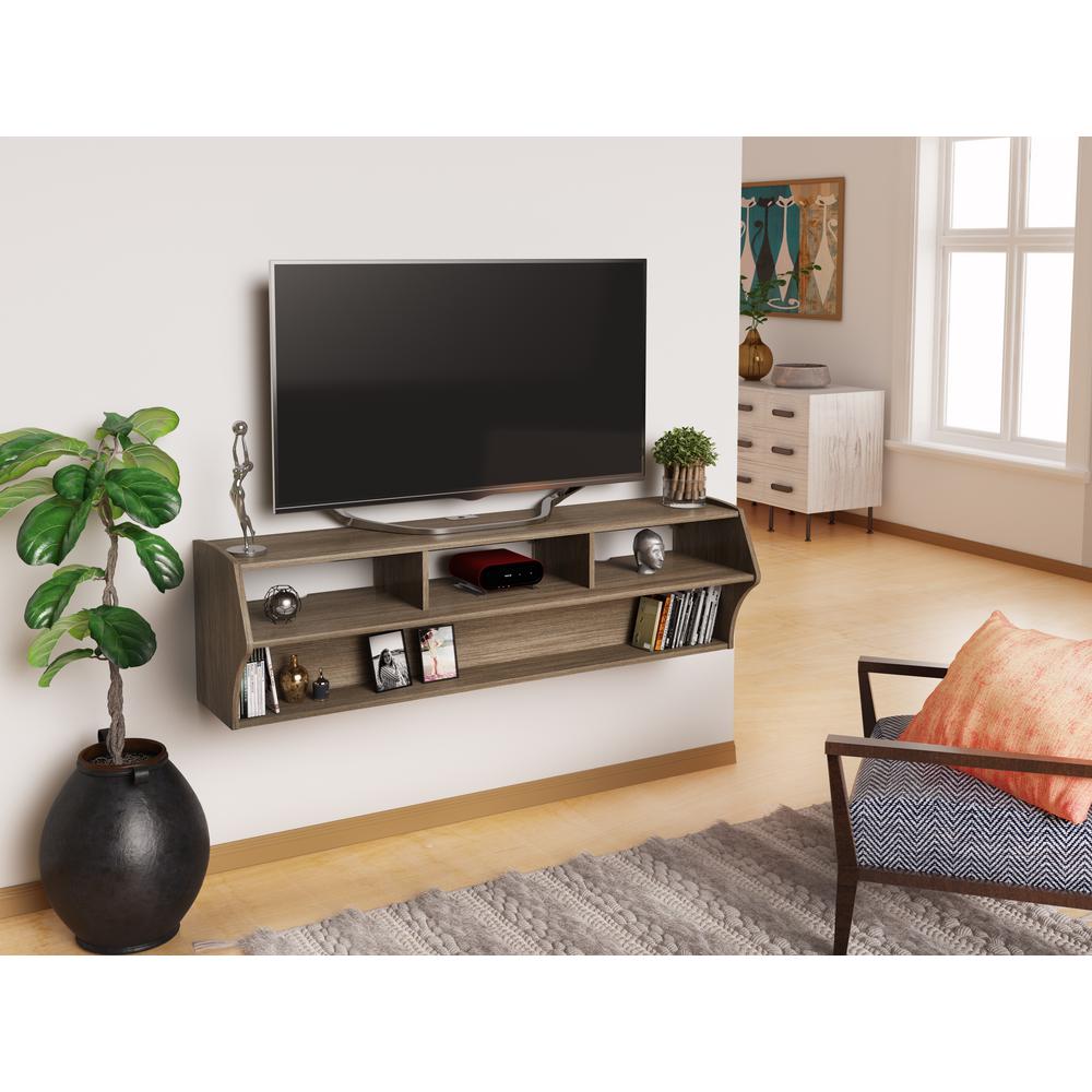 Home Garden Wall Mount Tv Floating Shelves Stand Shelf Media Console Entertainment Rack Gift Household Supplies Cleaning - Wall Mount Tv Console Shelf