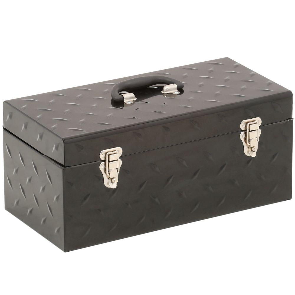 x 20 in. Portable Tool Box Steel Storage Job Site Locking Water