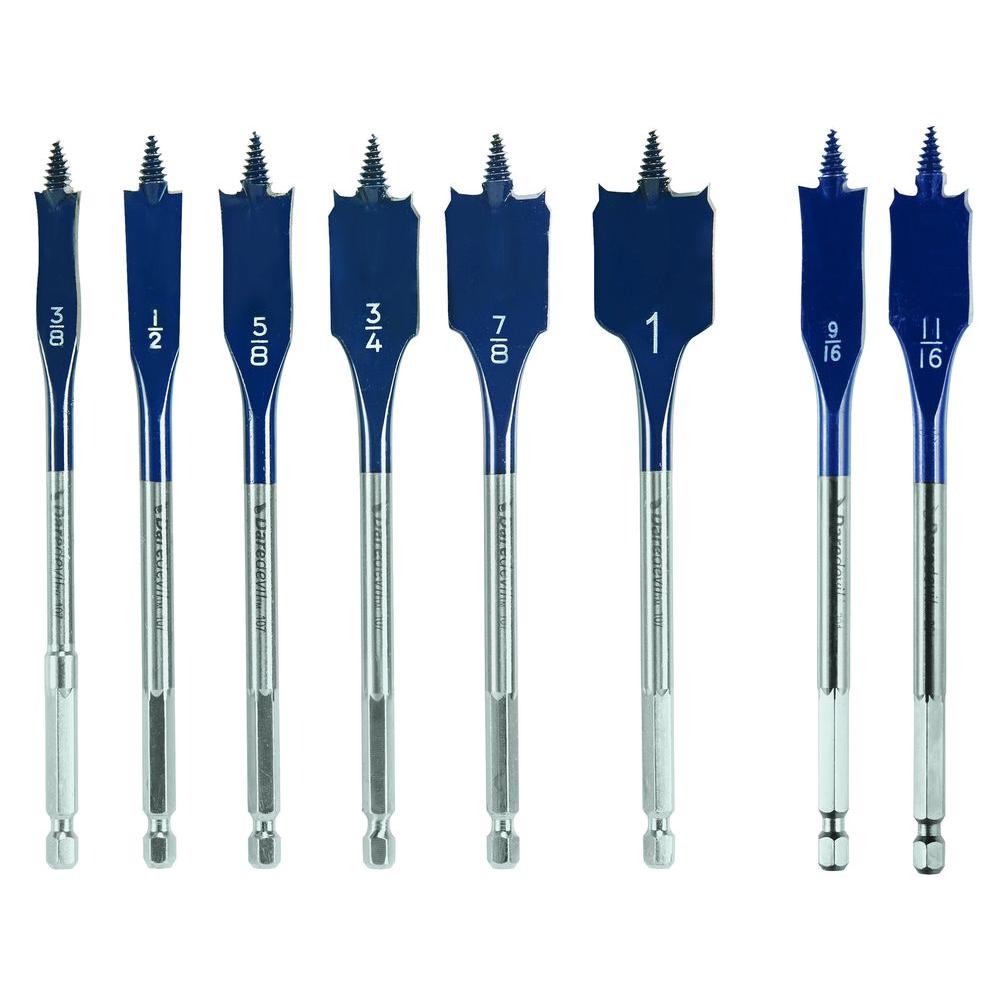6 Piece Self Feeding Spade Bit Set-2Pack